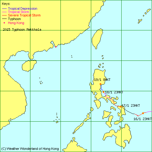 Typhoon Tracking Chart